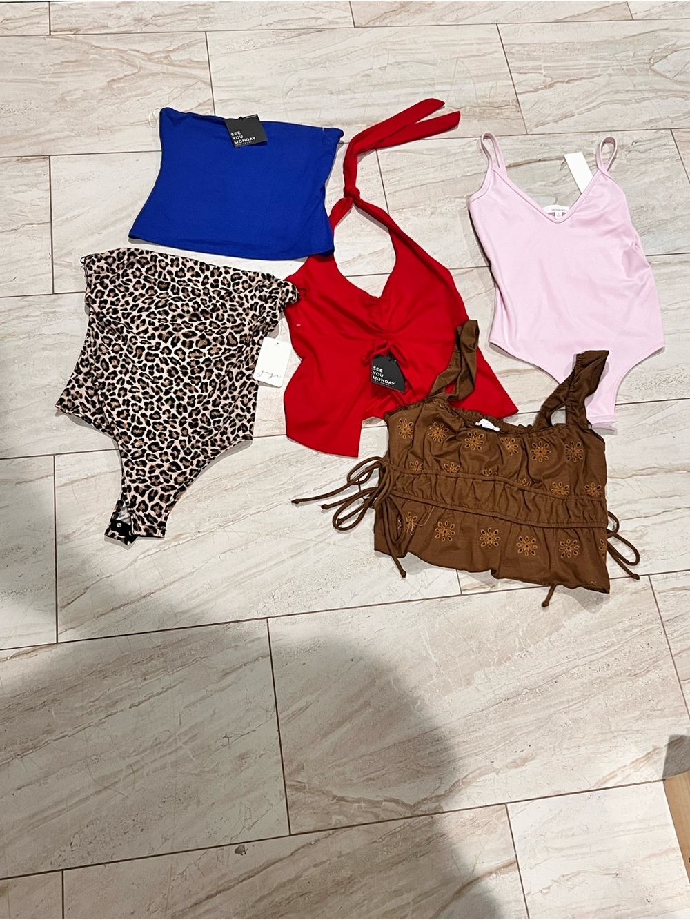 Women's Halter Top/ Tube Top Lot of 5 NWT Tops MEDIUM LOT